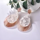 Earrings Drop Earrings Fashion Korean Style New Geometric Earrings Water Drop Hollow Color Acrylic Women Earrings