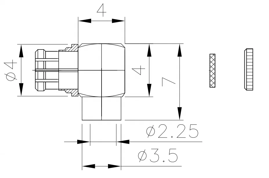 product smp kwb2 connector rf high frequency right angle smp female connector for rg405 cable assembly-3