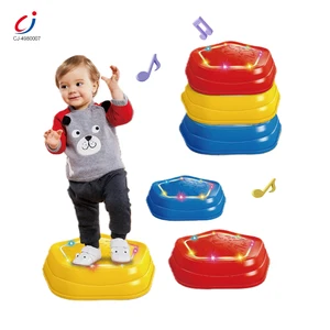 Chengji Sport Toys Girls Kids Indoor Leisure Fun Light Sound Balance Board Toddler Stepping Stones Obstacle Course Toy for Kids