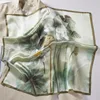 Golden-stemmed green lotus flower