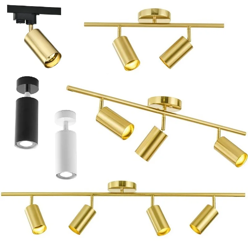 Customizable Length Golden LED Spotlights