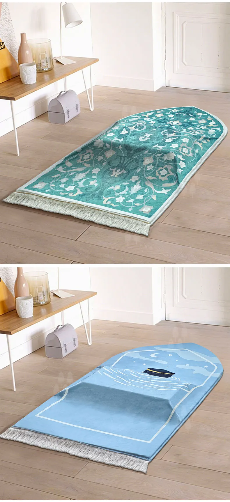 Tapis de prière ergonomique en mousse à mémoire avec support_voghion.com