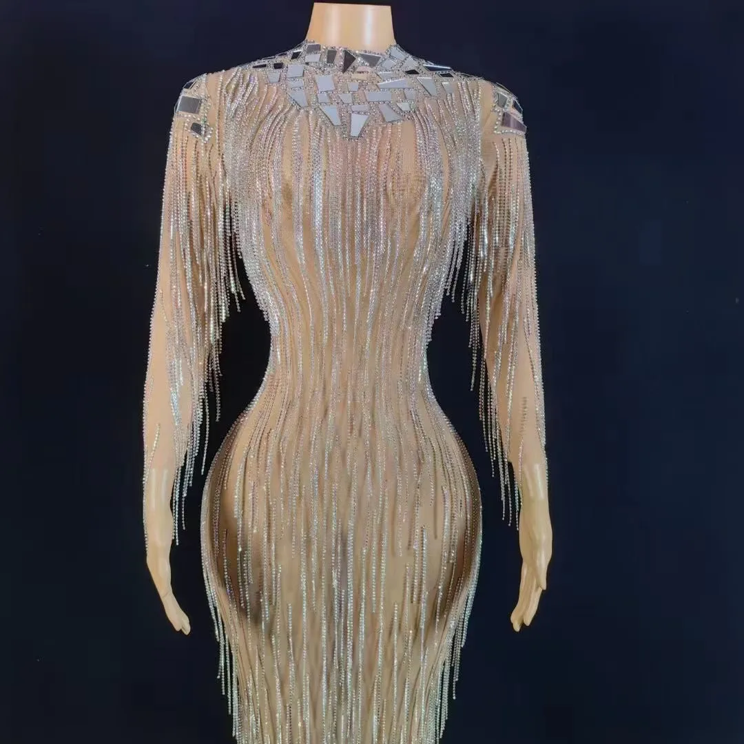 Ad1742 Kimshein Luxury Evening Dresses - Crystal Long Dress
