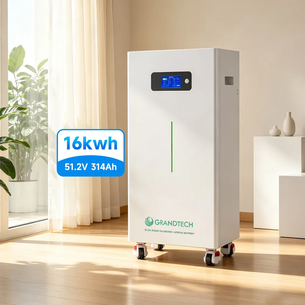 US Stock Support 16 Units in Parallel Floor-Mounted 51.2V 314Ah 16kwh LiFePO4 Lithium Battery for Solar Energy Storage System