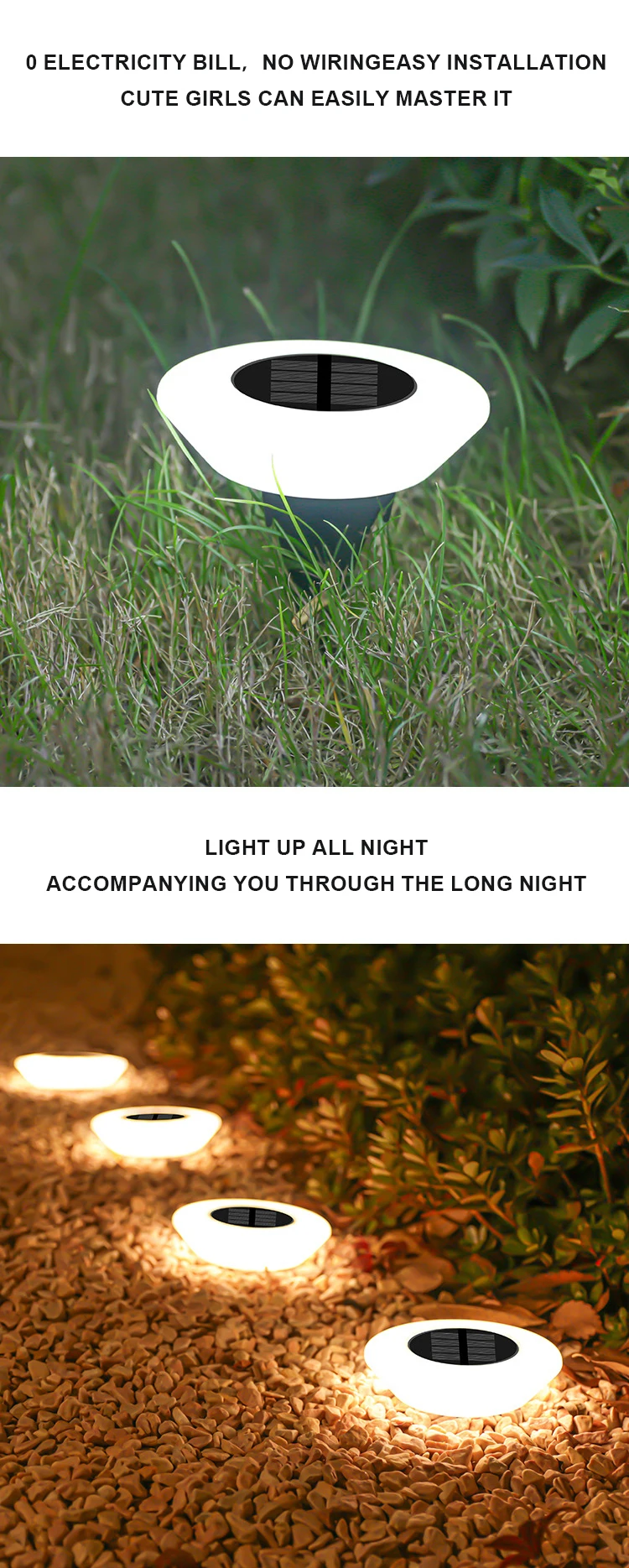 Cheap 14 LED Disc Ground Garden Solar Powered Path Garden Waterproof Lamp Outdoor Ground Light underground light for Landscape factory