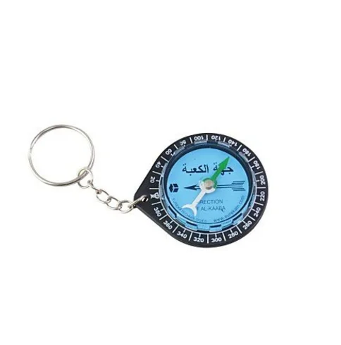 Boussole De Prière Qibla Porte-clés, Acrylique Compact, Pour Voyage Et Randonnée