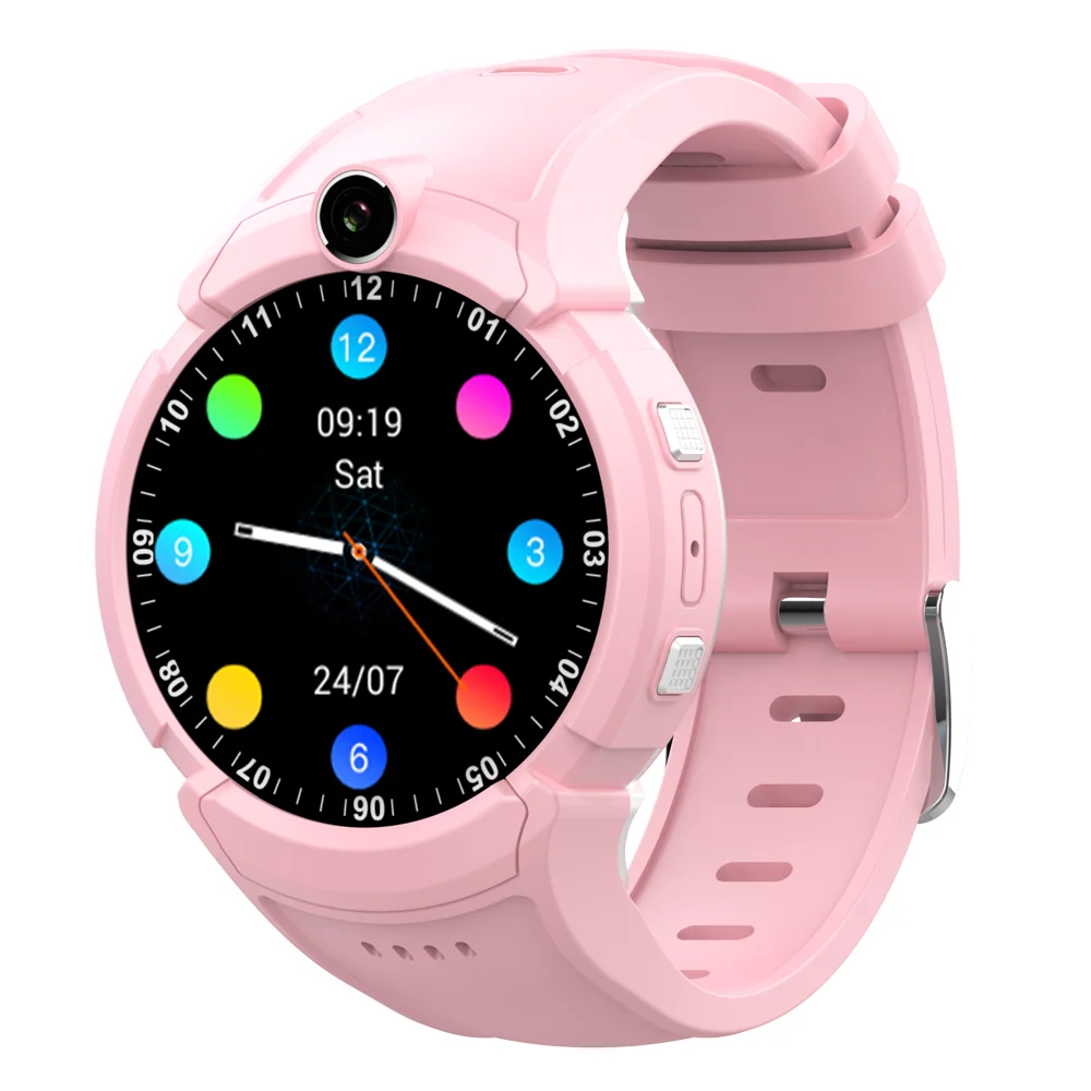 Wonlex CAT1 Round 4G Watch CT05 Wrist Cell Phone Watch Waterproof SOS Call GPS Kids Smart Watch