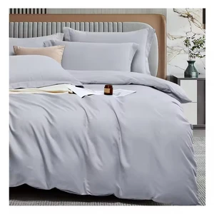 Customized Microfiber Fabric Bedding Set 4 Piece Bed Sets High Quality for Hotels Luxury Duvet Cover Set