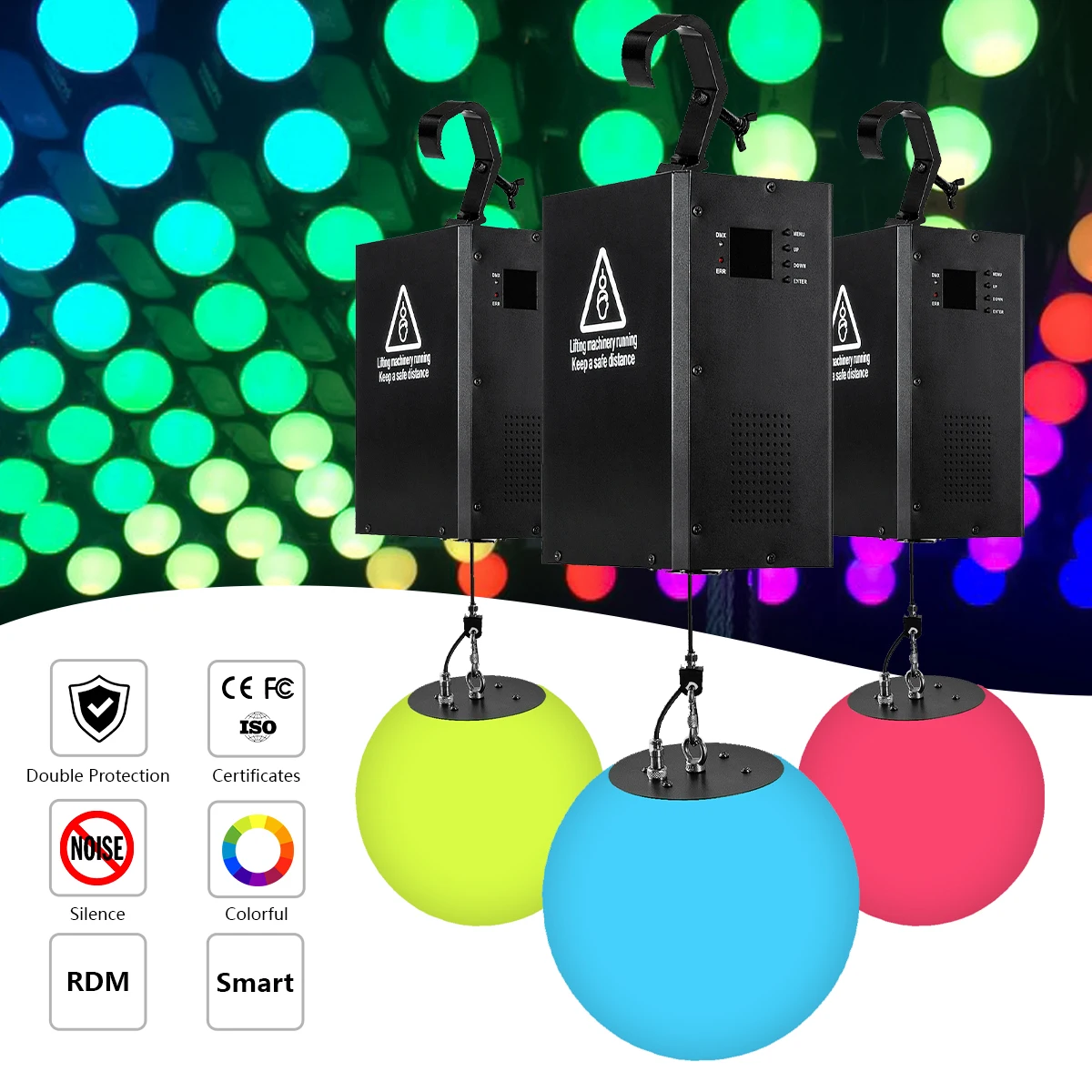 DMX 512 Control Ball LED Kinetic Stage Lights for Bar Decoration Ball Led Kinetic Ball Lights