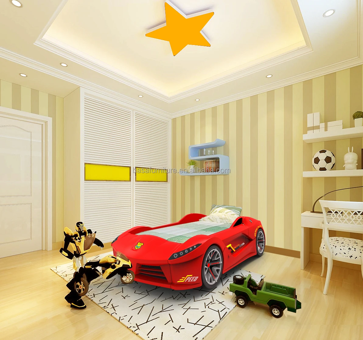 Fashion Leather Bed Modern Children's Bed Cute Racing Styling Kids Car Beds Buy Pulley Car Bed