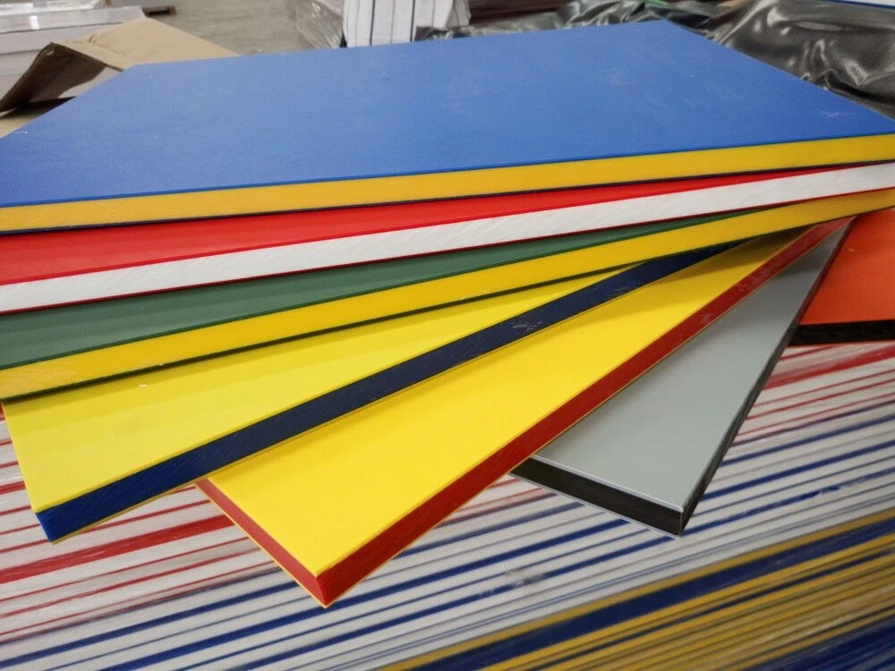 Dual Color HDPE Sheet Clear Frosted Acrylic Sheet Orange Peel Sandwich HDPE Sheet