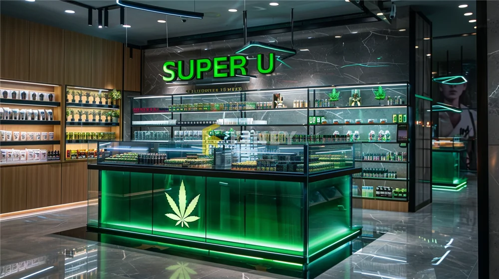 Custom Modern Smoke Shop Interior Decoration Design