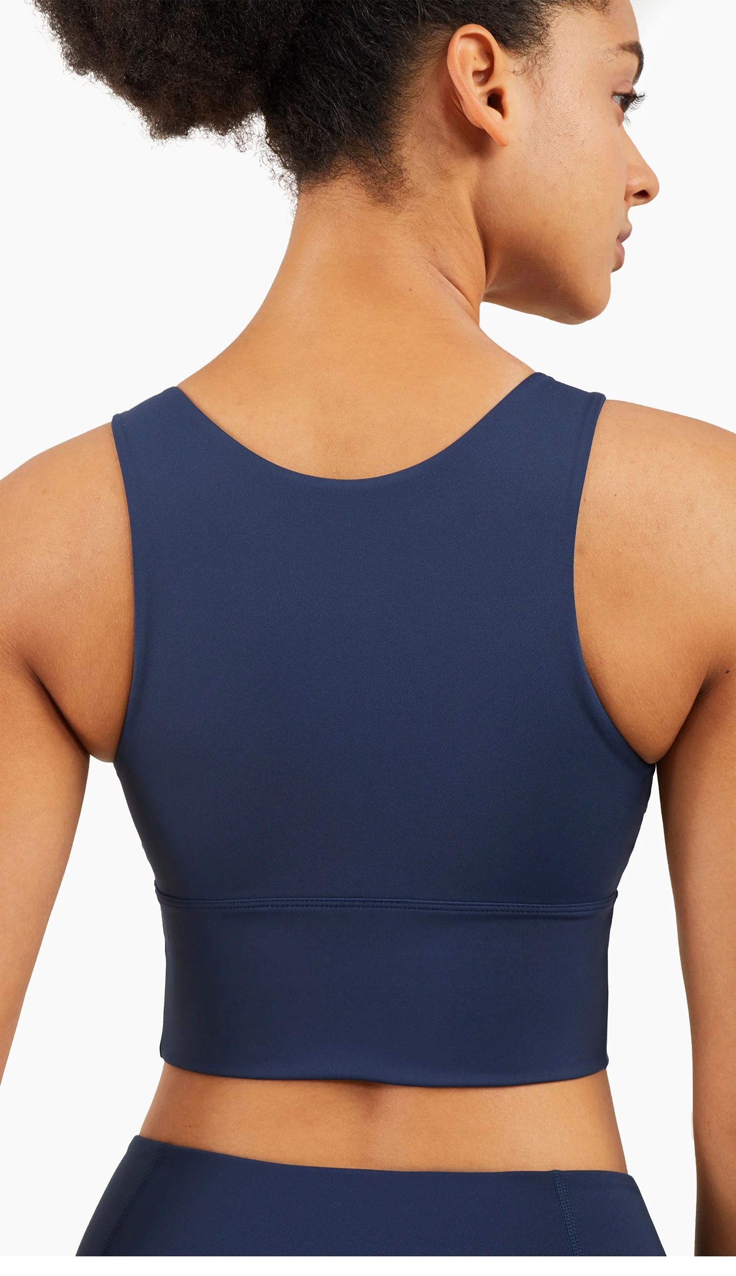 Wholesale Women High Neck Yoga Tank Tops High Intensity Long Hem Sports