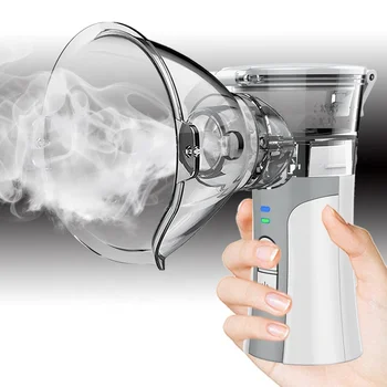 Hot sale small volume kids inhaler atomizer household nebulizer for cold auto cleaning medical inhalation nebulization equipment