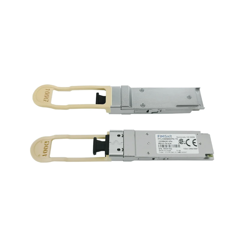 Finisar FTLC9558REPM 100G QSFP28 Optical Transceiver with 100m Distance and 103.1 Gb/s Data Rate