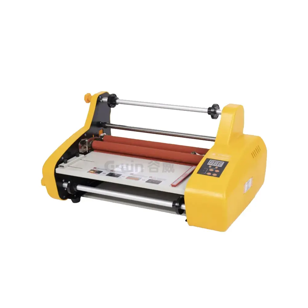 Great 350mm A4 A3 Electric Cold And Hot Roll Laminator Machine Laminating