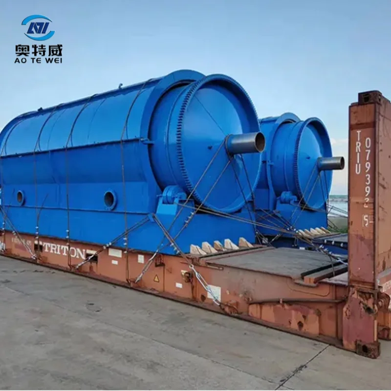 Mobile Plant 40 Tons Per Day Output Furnace Oil Scrap Tire/sludge/plastic Recovery Batch Pyrolysis Equipment Pump