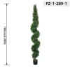 Green Artificial Spiral Cypress Topiary Tree (180cm/5.90ft)