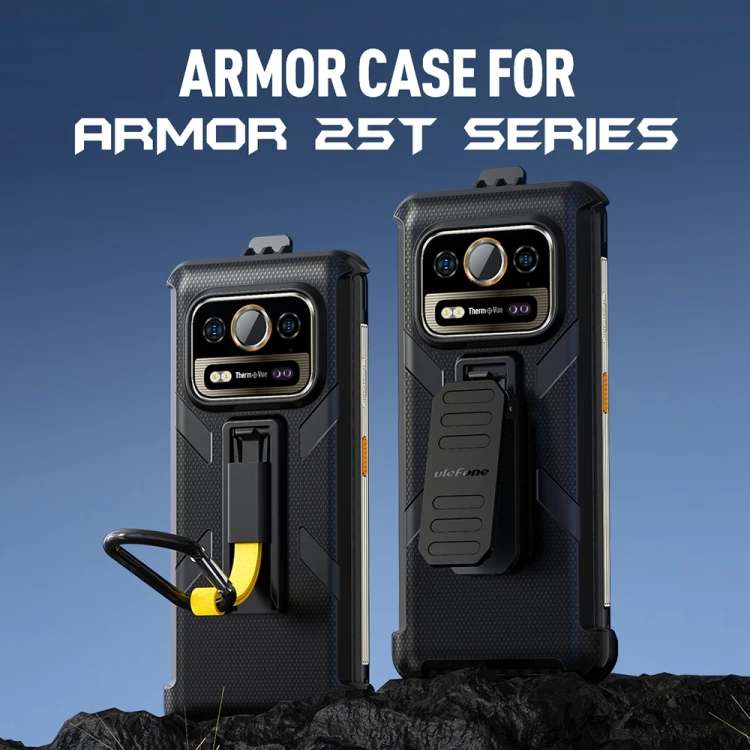 Custodia Ulefone Armor 25T Pro Morbida TPU Nero + Pellicola Vetro Temperato [2 In 1] – Protezione Totale Anti-urto E Anti-graffio