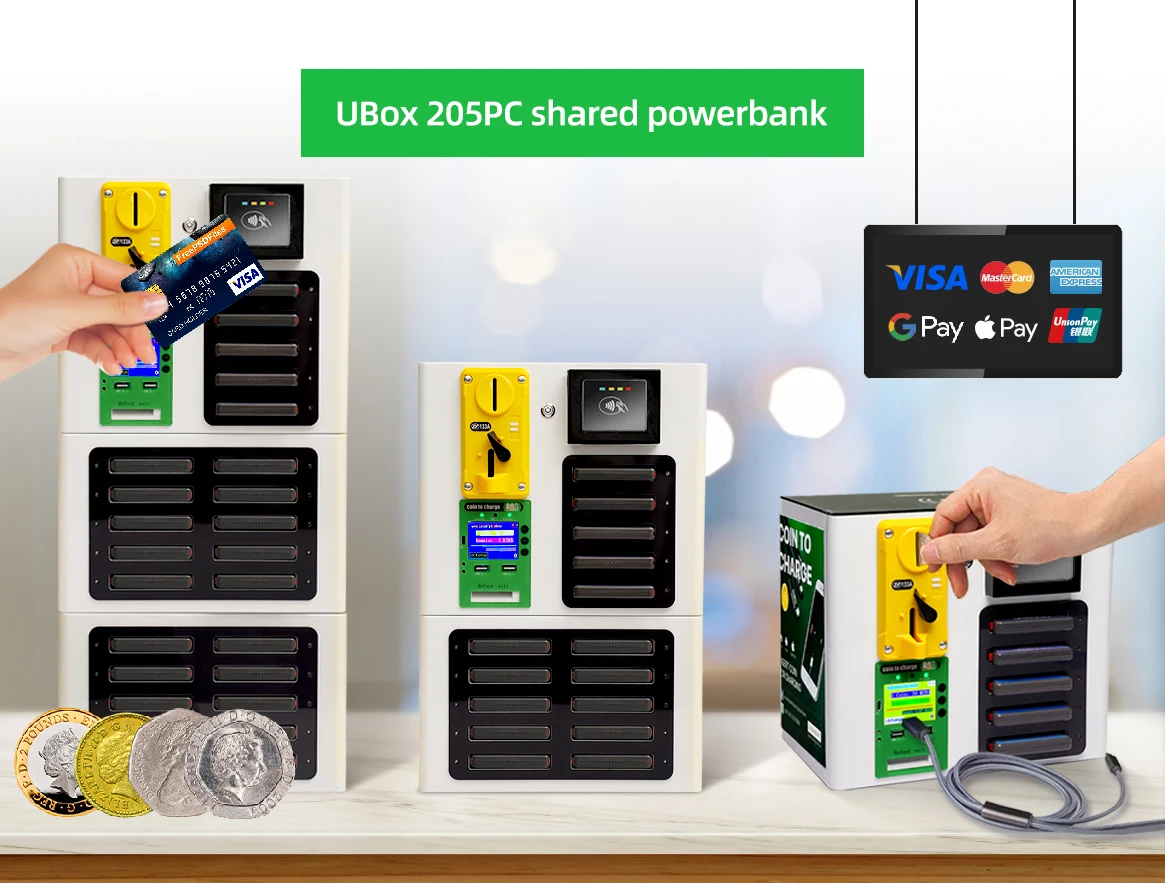 Coin Operated Cell Phone Charging Station Coin Operated Sharing Power