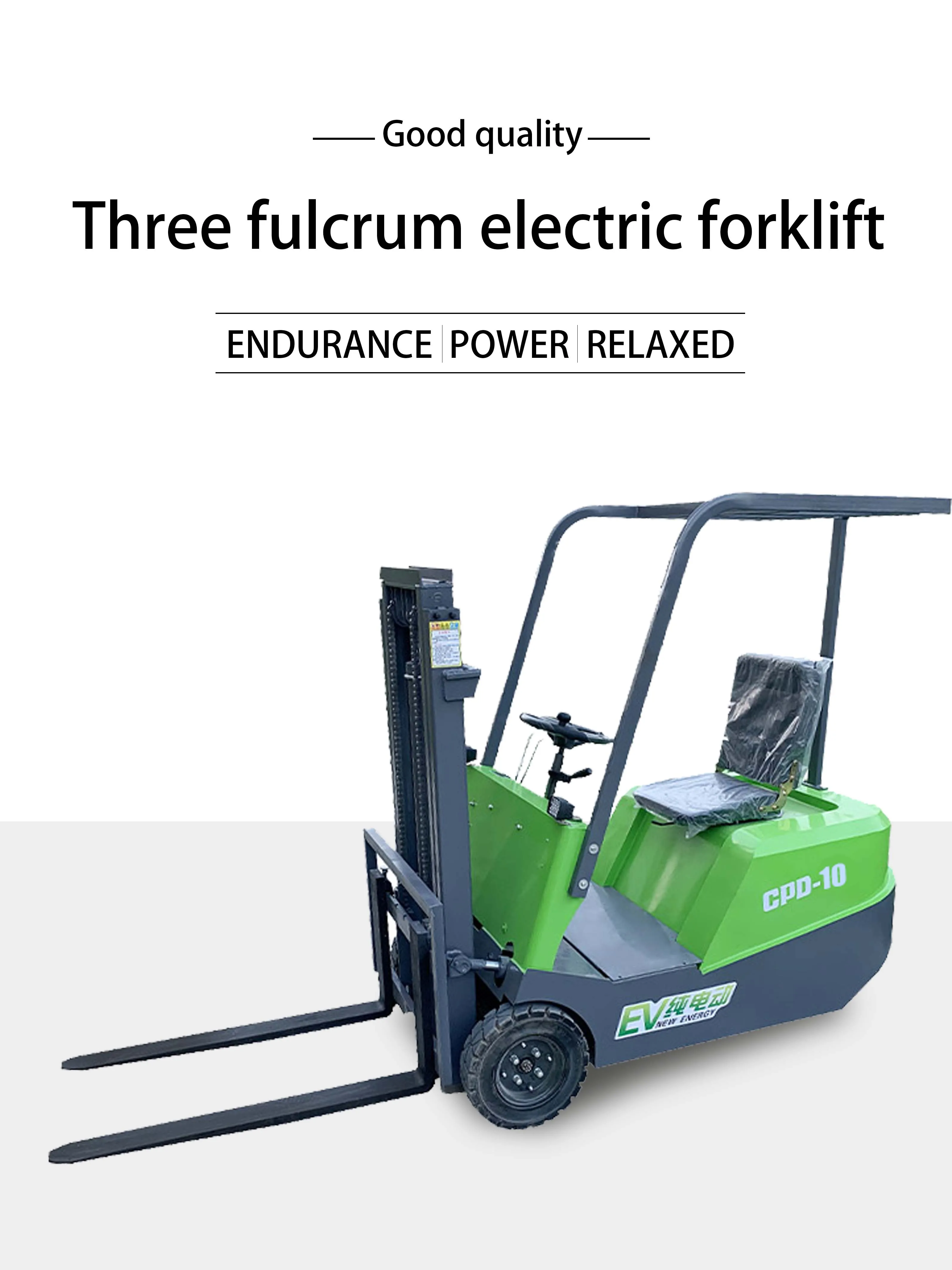 Used and new standing electric forklift 1ton 1000kg 3m 4m 5m mini small motor with CE electric forklift factory