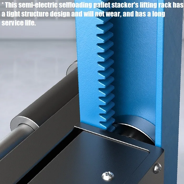 OEM ODM Automatic Tray Stacker Electric Self Stacker Mute Caster Self Load Electric Pallet Truck Lift Stacker