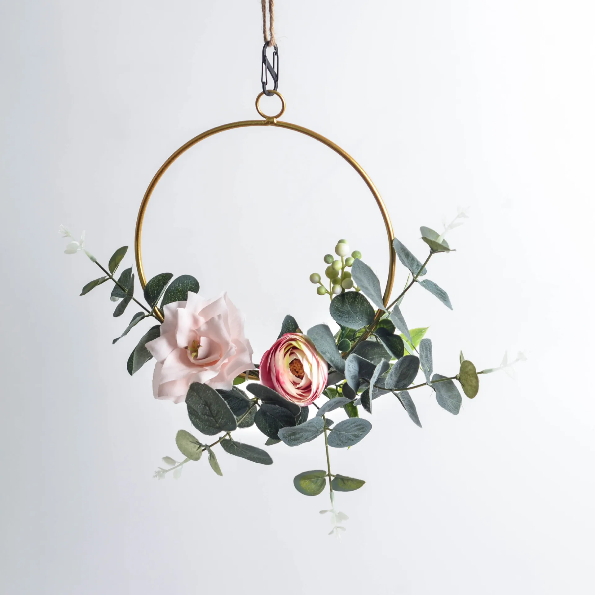 Flewdart 20pcs Anneaux Métalliques Dorés 7,5cm - Cercles Pour Couronnes Florales, Macramé, Attrape-Rêves Et DIY