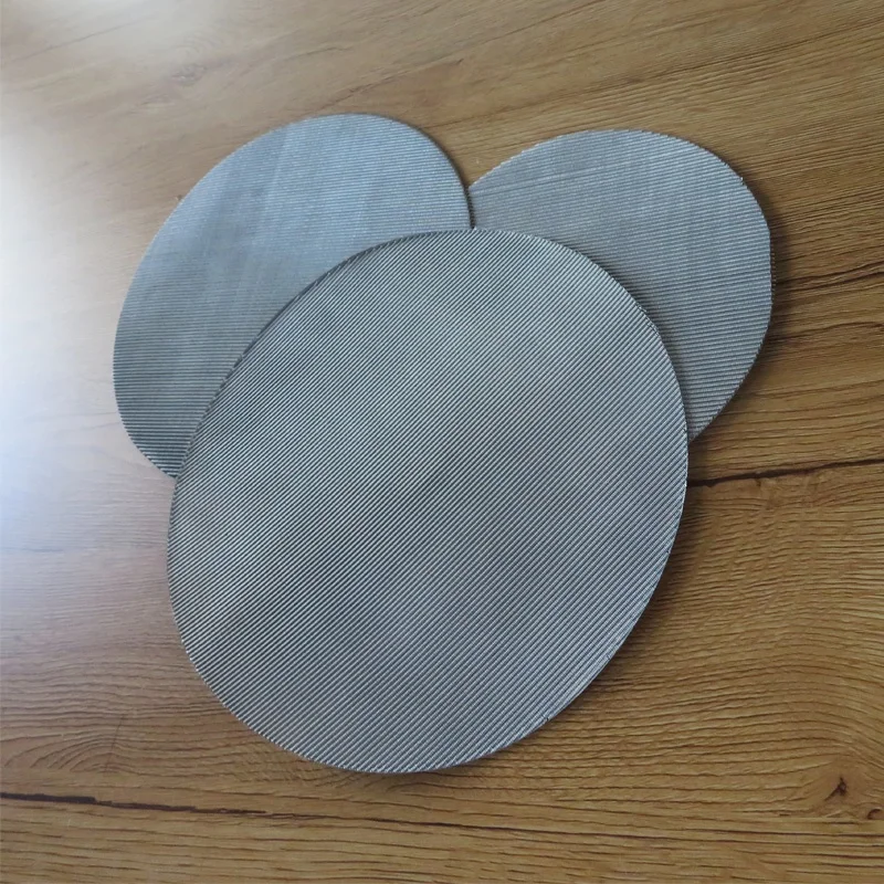 Disc Circle Mesh Filter Plastic Round Mesh Screen Extruder Stainless Steel Wire Mesh Filter