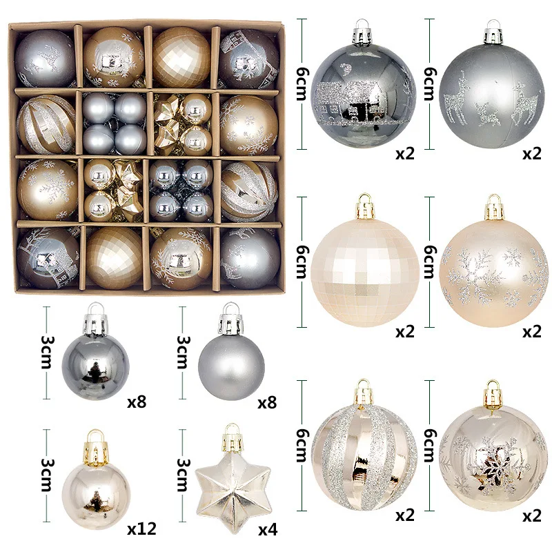 New Year Christmas Tree Decoration Balls For Christmas Stockings