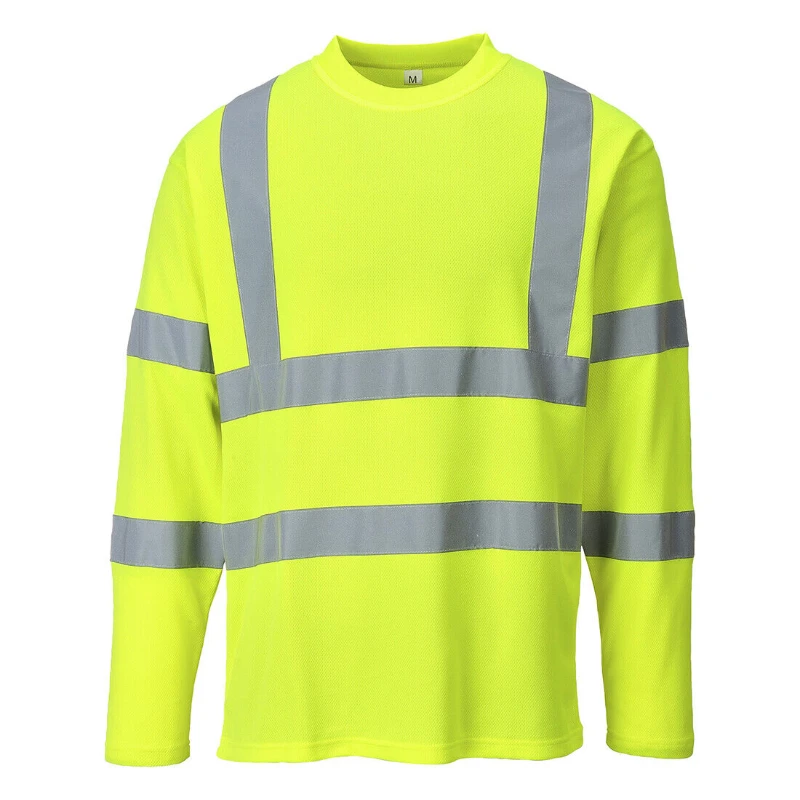 Ansi Class 3 Safety Shirt Work Wear Fluorescent Yellow Construction ...