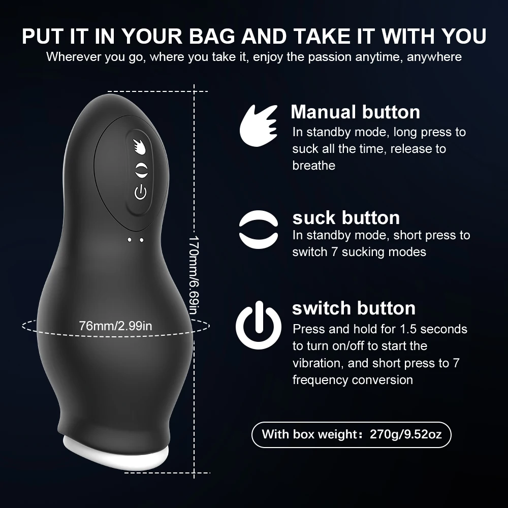 LOVE 2024 Automatic Male Masturbator Powerful Sucking Machine Tongue Licking Stimulation Glans Masturbation Sex Toy for Men