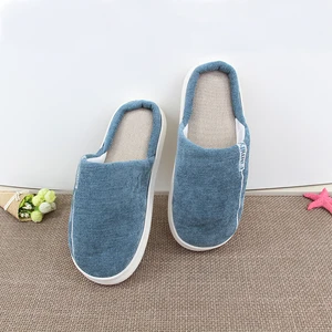 Fashion Customization Design  Unisex Indoor Comfortable Anti-Slip PVC Lining Home Slippers for Couples for Winter Indoor Shoes