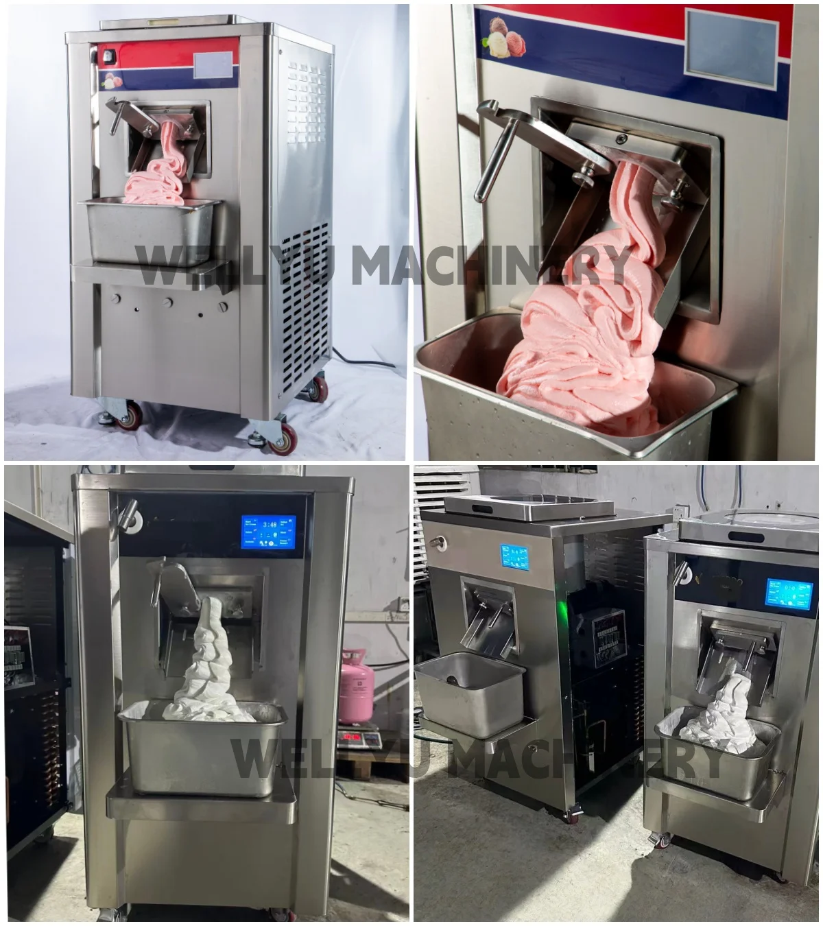 Adjustable Thickness Snow Ice and Shaved Ice Machine Rainbow Snow Ice ...