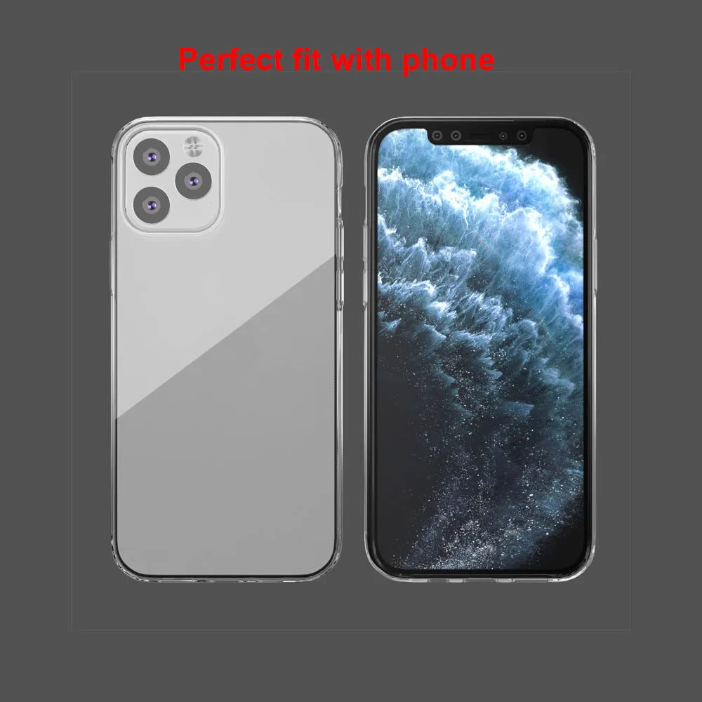 Clear Mobile Phone Case Soft Tpu Transparent Case for iPhone 12 Back Cover