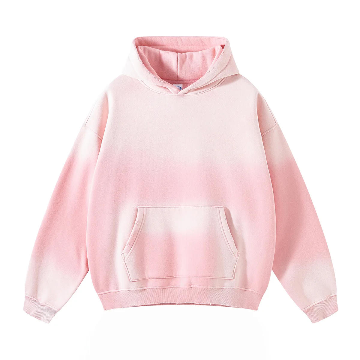 トップス MSCHF washed pink hoodie Distressed Acid Washed Sun Dyed Hoodies - Heavy Weight