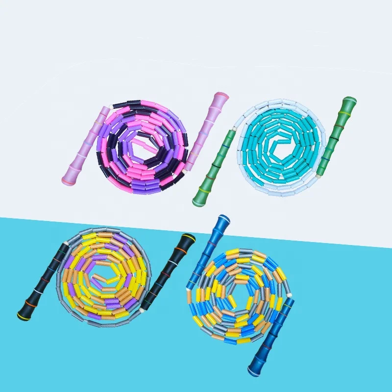 Регулируемая Высококачественная профессиональная скоростная Скакалка для фитнеса с бусинами, без запутывания, для домашних тренировок