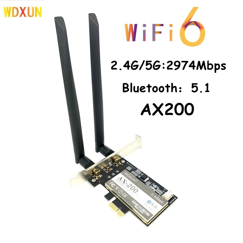 Dual Band 802 11ax Ax200 Intel Wifi6 Ax200ngw M 2 Wireless Wlan Wifi Adapter Bt 5 0 Network Card