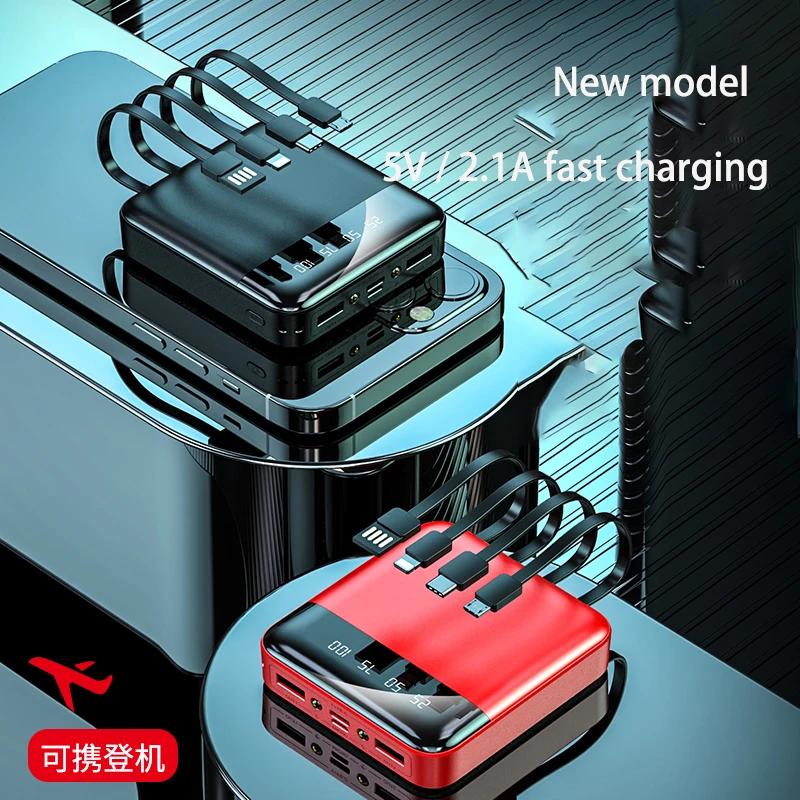10000mAh Mini Power Bank LED Power Display PoverBank Portable External Battery Charger Powerbank for iPhone 13 12 Xiaomi 10