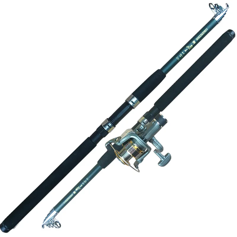 Sea Pole Spinning Telescopic fishing rod Pen Pole Retractable Carbon Fiber 540 