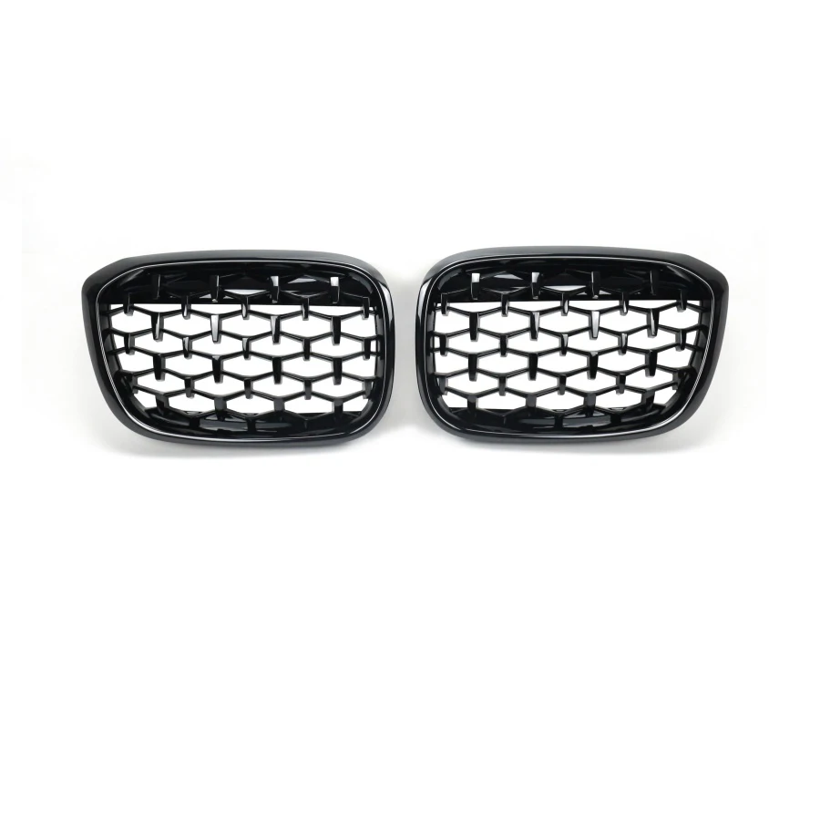 product tiypeor car abs starry sky black grille front bumper grille compatible with bmw x3 g01 2018 2021-3