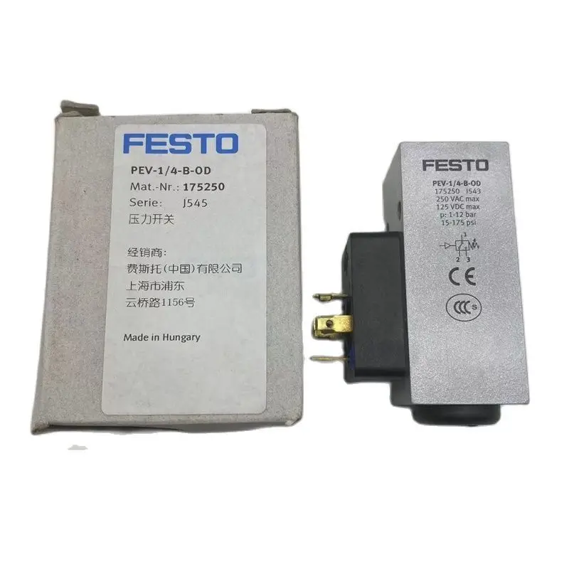 Реле давления festo pev Festo- Original Drucksc Halter Ppev-1/4-b 10773 Pev-1/4-b-od 175250 - Buy Festo-