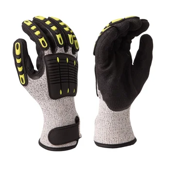 Wholesale Custom TPR Cotton Impact Construction Industrial Gloves Oilfield Mining Anti-Cut Gloves for Winter for Oil Gas