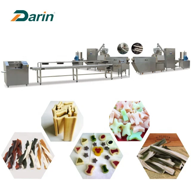 
 Линия для экструзии ПЭТ-закусок с одним винтом  