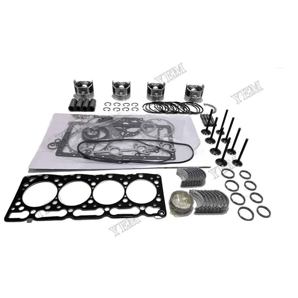 For Kubota V1305 V1305-B Overhaul Rebuild Kit Without Cylinder Liners