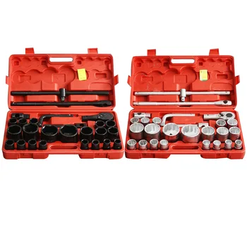 Heavy Duty 26 pcs Socket Mechanical Tools Set Impact Wrench Combo Kits