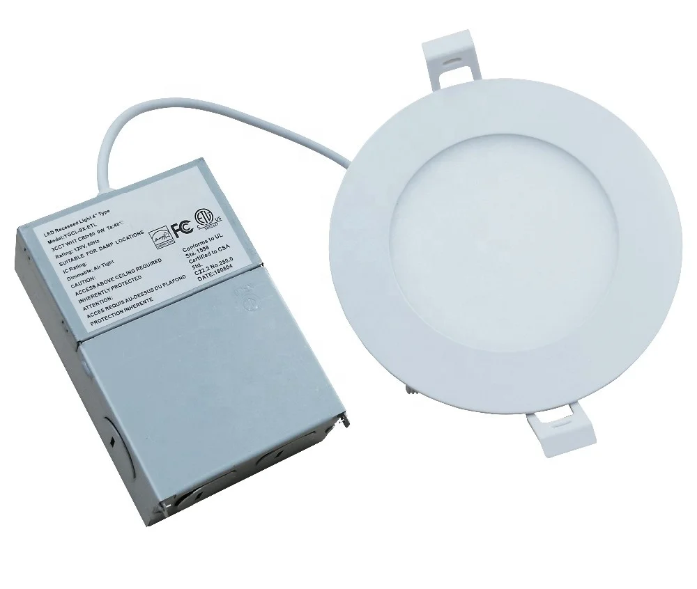 Patent product own mold LED slim panel light 4inch 9W  pot light