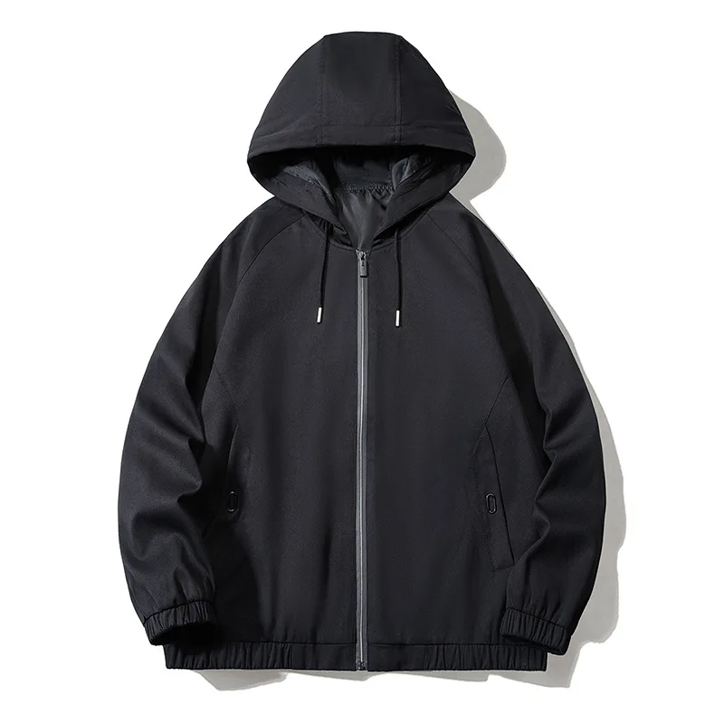 Wholesale Custom Outdoor Wear Hooded Mens Zip Up Jacket Windbreaker ...