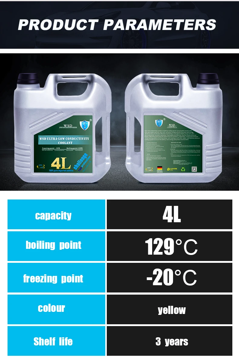 Ultralow Conductivity Coolant Safe And Stable 20 Degrees Celsius