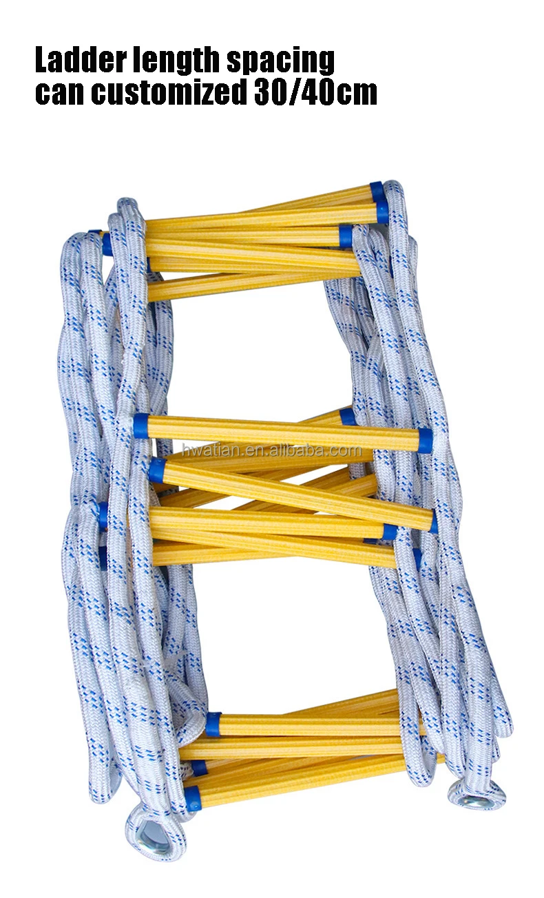 Soft Ladder Fire Escape Epoxy Resin Climbing Non-slip Wear-resistant Aerial Work Engineering Insulated Polyester Rope Ladder