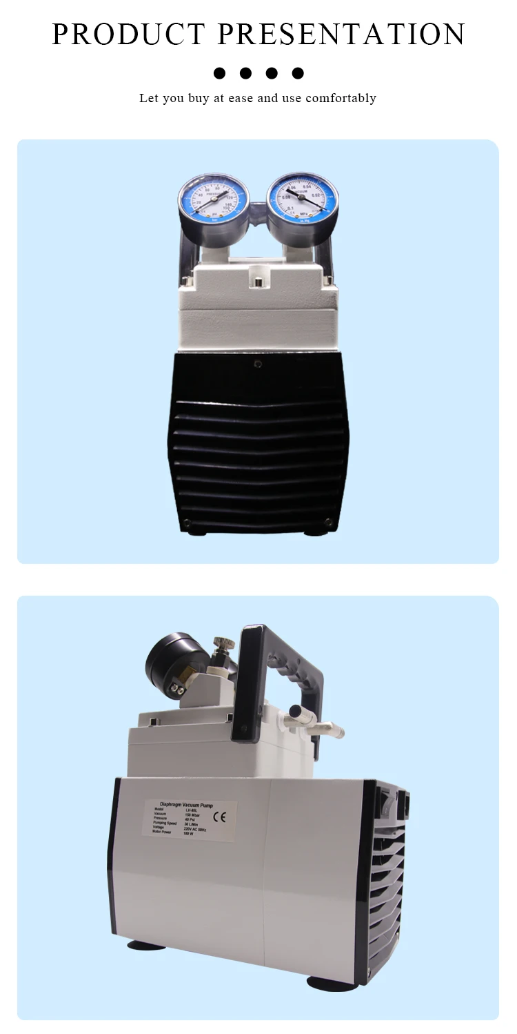 Ikeme 30l/min 60l/min Laboratory Use Portable Oilfree Electric Mini